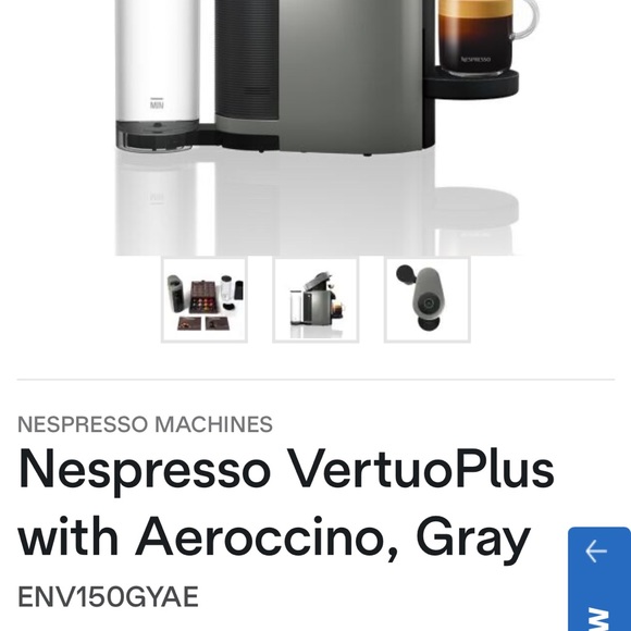 Nespresso VertuoPlus with Aeroccino by DeLonghi - Picture 3 of 5